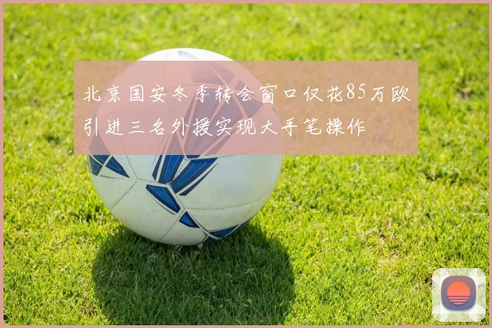 北京国安冬季转会窗口仅花85万欧引进三名外援实现大手笔操作